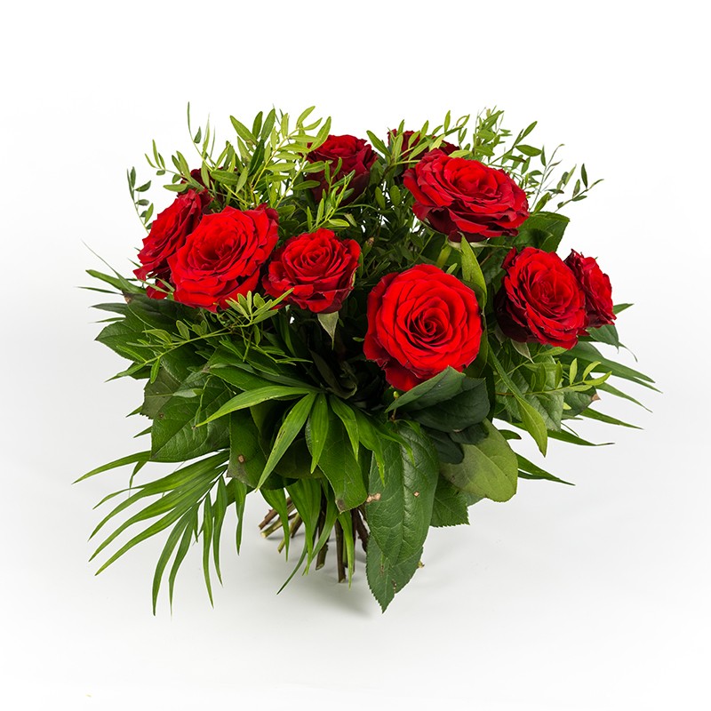 Bouquet 15 roses rouges grand bouton - Flower Price